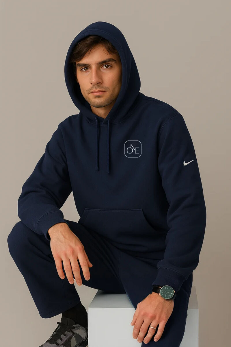  Club Fleece Sleeve Swoosh Pullover Hoodie Thumbnail