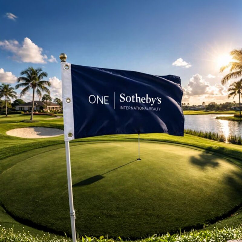  Golf Flag with Canvas Heading Double-Sided Thumbnail