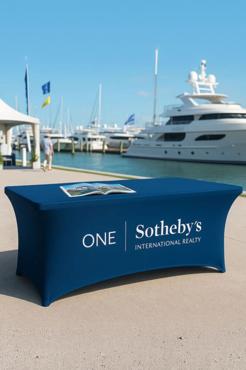  Display Splash 6' RPET Stretch Open Back Table Cover Thumbnail